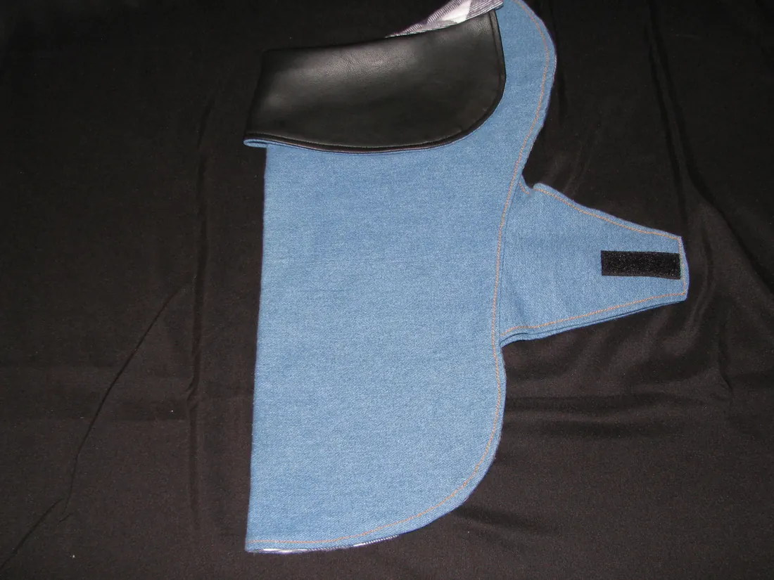 Denim Black Collar — new coat view