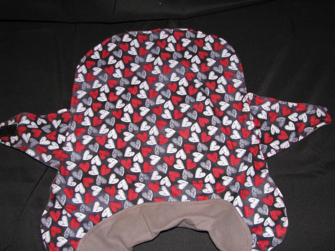 Red and White Hearts — new coat view