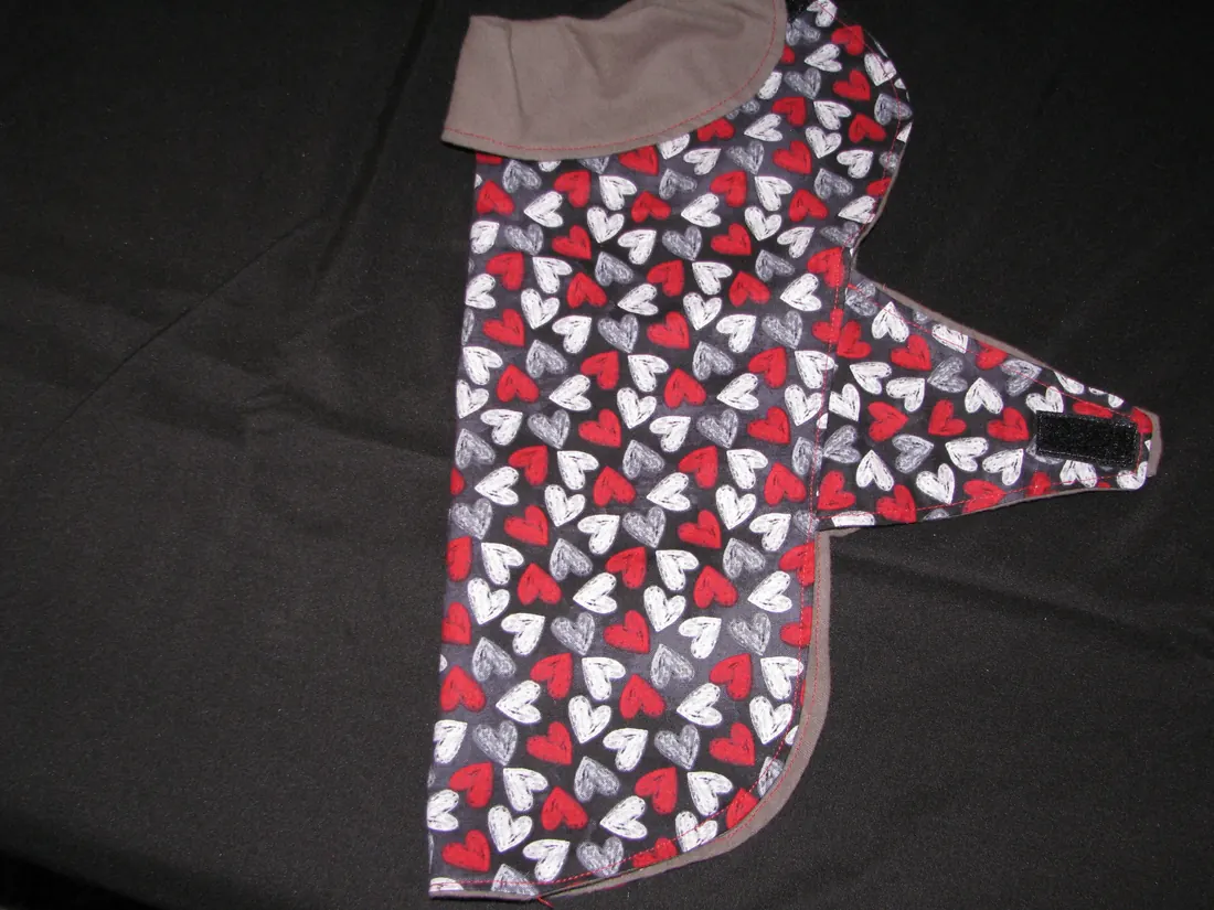Red and White Hearts — new coat view